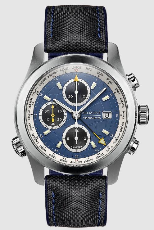 Replica Bremont Watch Altitude Pilot Chronographs ALT1-WT Blue Dial Leather Strap Replica Bremont Watch Altitude Pilot Chronographs ALT1-WT Blue Dial Leather Strap